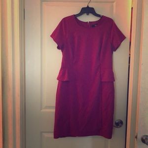 Mossimo for Target peplum shift dress (fuchsia)